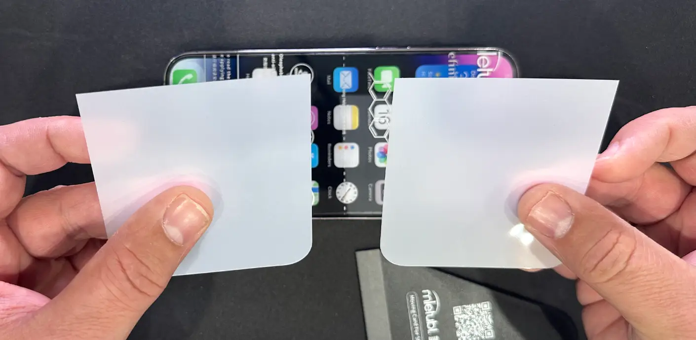 Both bottom protective layers removed