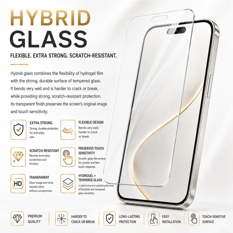 Google Pixel 8 Pro - Hybrid Glass Screen Protector