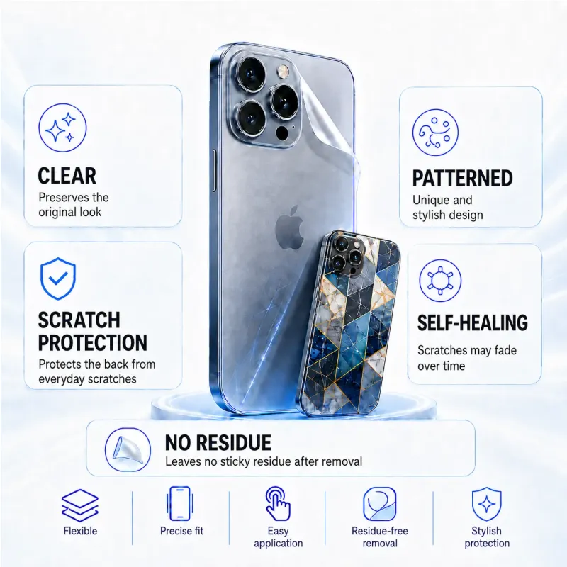 Hydrogel back protection film